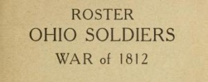 roster ohio soldier war of 1812